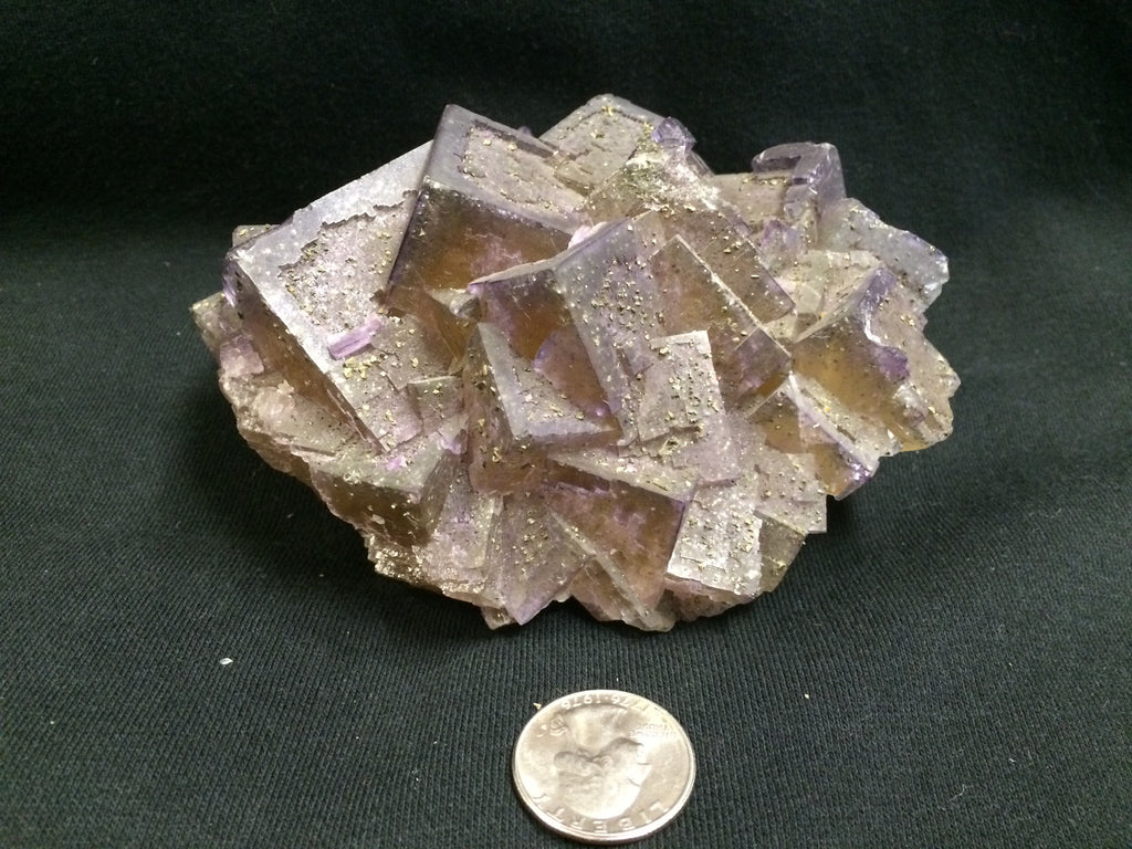 Fluorite with Galena and Pyrite